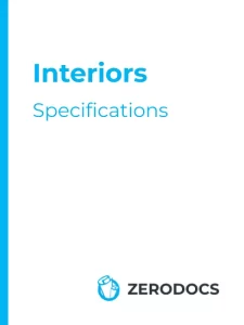 Interior specifications 3-part specifications for Sale