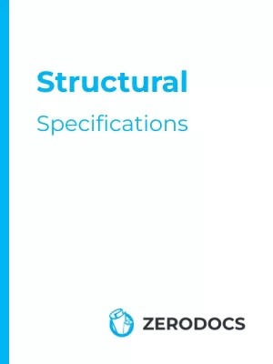 structural specifications 3-part specifications for Sale
