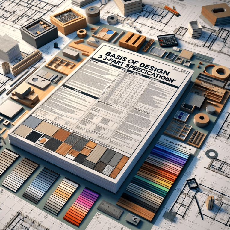 Basis of Design 3-part specification